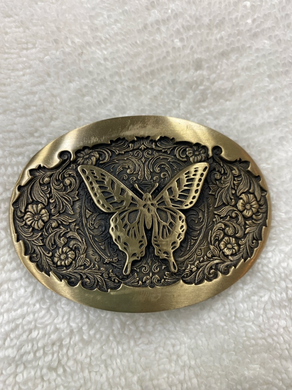 Vintage Victorian Butterfly Belt buckle.